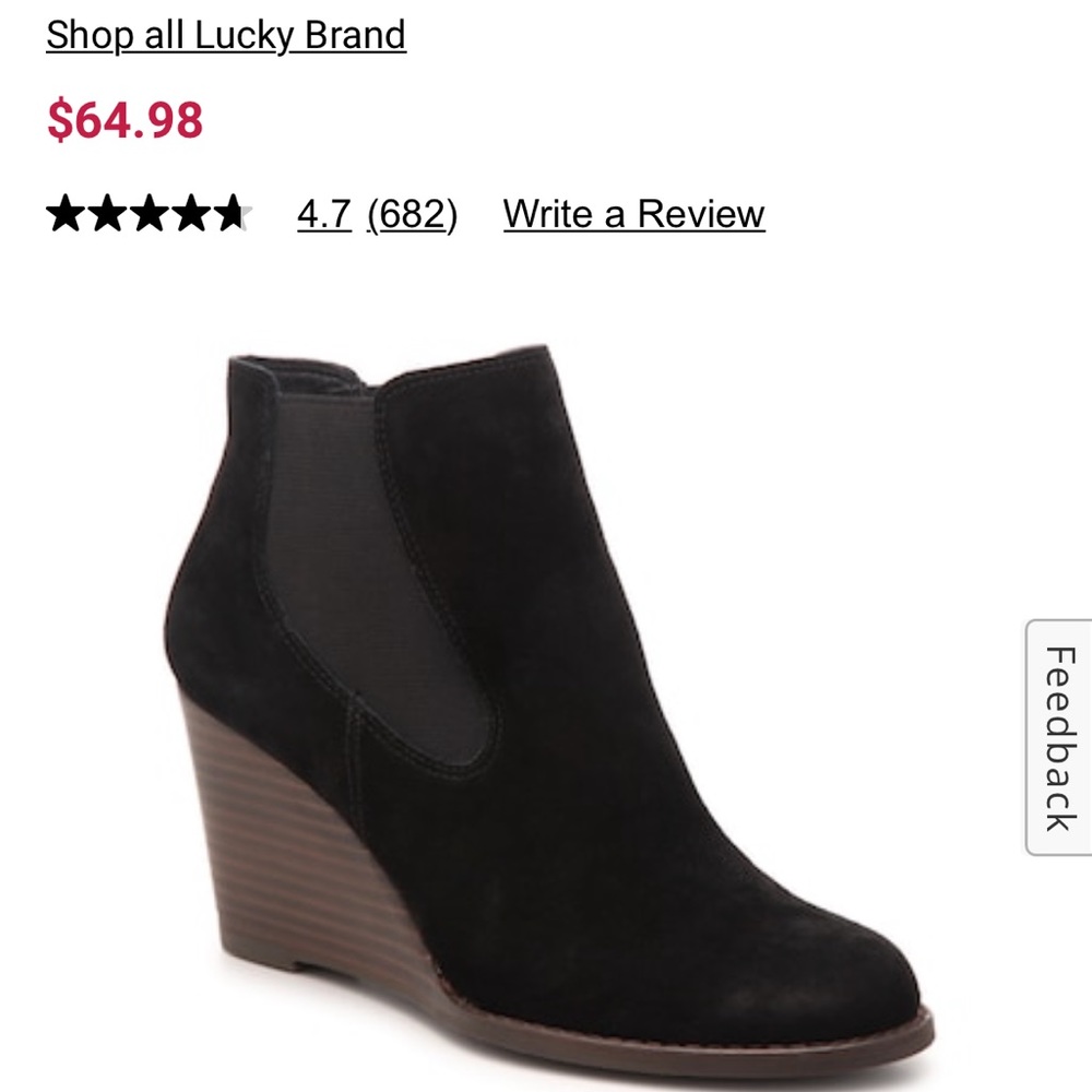 Lucky Brand Wedge Booties